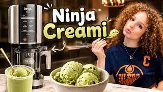 Eliana Kalogeras unboxing NINJA CREAMI || trying recipes!
