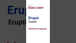 Alphabet E - Words in Indonesian Language for beginners #learnindonesian #bahasaindonesia #indonesia