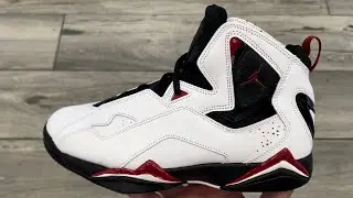 Air Jordan True Flight White Varsity Red Black Basketball Shoes