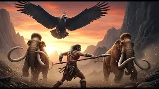 The First Hunt of Humanity in the Prehistoric Era: Mammoth Battle