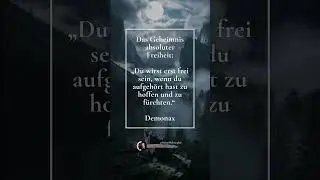 Das Geheimnis absoluter Freiheit.