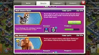 Wall Smash |Bash Star Bonus |Clash Of Clans |