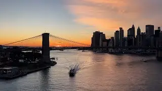 manhattan to brooklyn | chasing a calm nyc sunset
