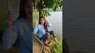 Amazing big fish catching method in village #fishinglife #fishing