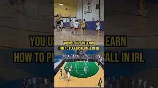 Using #2k25 To Learn How To Play Basketball In IRL #basketball #shorts  #subscribe #viral #irl