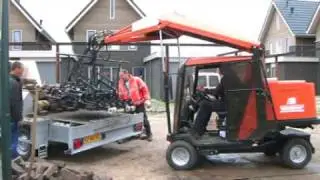Paving of hand-stacked 