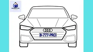 Cum Sa Desenezi Un AUDI (Masina) | Usor Pas cu Pas Tutorial pentru Incepatori