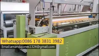 Tissue Making Machine Toilet Paper Rewinding Machine With Embossing #toiletpaper #jumboroll