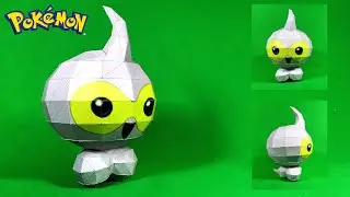 Generation III Normal-type Pok&eacute;mon: Castform Poskemon Papercraft (ポワルン)