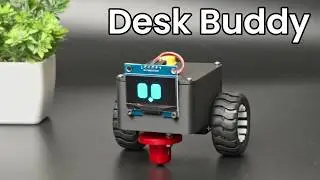Desk buddy | Companion robot with wheels | Code & 3D included