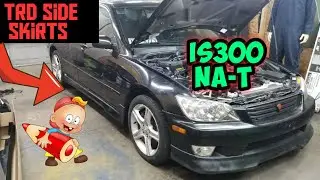 Turbo is300   pt.11 🏁 Installing TRD Side Skirts #turbo #2jz #lexus #is300 #duraflex #jdm #nat #jdm