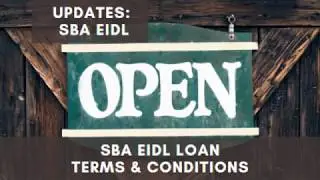 STIMULUS &ndash; SBA EIDL Small Business Administration Economic Injury Disaster Loan Terms and Conditions