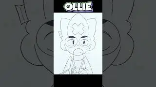 How to Draw Ollie | Brawl Stars Line Art Tutorial #brawlstars #shorts #shortsdrawing