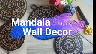Mandala wall Decor/Mandala art Wall Hanging/DIY Mandala Art/Cardboard Crafts/Easy Crafts