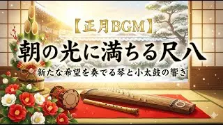 【和風BGM】静謐な美しさに包まれて。尺八の調べが導く心穏やかな新年のひととき｜伝統の響きで整う心 Serene Japanese Tradition ⛩️ Melodic Shakuhachi