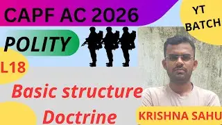 Polity for Capf ac 2026 || Basic Structure Doctrine || yt batch