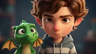 The Little Dragon & the Lonely Boy | Heartwarming Animated Story #amazing #viral #keşfet #kids