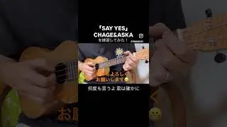 CHAGE&ASKAの SAY YESを練習してみた！明けましておめでとうございます！今年もよろしくお願いします！#ウクレレ #弾き語り #正月 #チャゲアス #sayyes