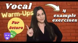 How to warm up as an actor | Vocals | Great for beginners too