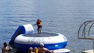 RAVE Sport O-Zone Water Bouncer With Slide.