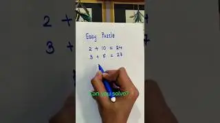 Easy Basic puzzle #braintest #puzzle #game #study