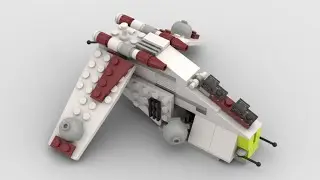 Lego 4490 : Star Wars MINI Republic Gunship | Stop Motion Build