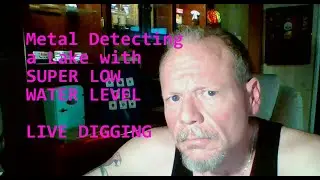 Live digging fun video! Metal detecting a VERY LOW lake in PA and finding FREE FISHING TACKLE! LOL.