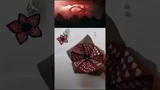 DIY Demogorgon😮🥶#strangerthings#vecna#steve#diy#papercraft#music#horror#viral#shorts