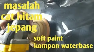 Cara poles mobil hitam Jepang | soft paint | kompon waterbase |menghapus baret ringan dan sedang