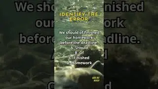 Identify The Error 21 #English #englishgrammar #englishlesson #englishlearning #quiz
