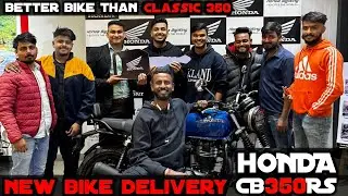 New bike delivery❤️| Honda Cb350Rs😍| 10years warranty & Discount😲| Better bike than classic 350