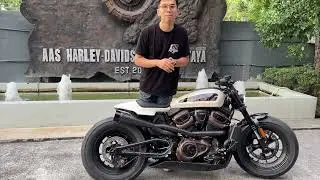 สวยจริง เต็มระบบ Sportster S แต่งสวยจบตรงรุ่น พร้อมส่งครบทุกสีครับ 💚💛❤️ #1stHDpattaya #Rh1250s 👑