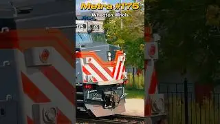 Metra #175 Rumbling Through Wheaton