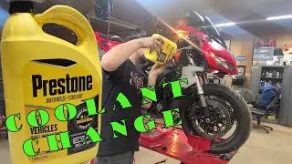 Coolant Change | How To Change Antifreeze In A CBR 1000 | Changing Coolant In A Motorcycle