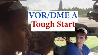 VOR DME Arc Approach| Tough Start| Cessna 172| ATC Audio