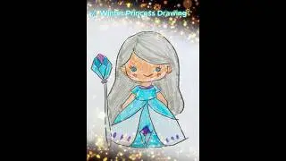 ❄️ Winter Princess Drawing | Easy & Cute Princess Art 👑