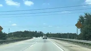 Road View : Driving I-83 By Harrisburg Pennsylvania