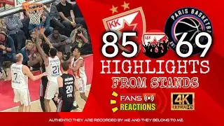 CRVENA ZVEZDA - PARIS BASKETBALL 85:69 Highlights (Reakcije iz Arene)