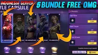 Free Fire Indonesia 🇮🇩 Server Style Capsule Event Free 5 Bundle OMG Garena Free Fire