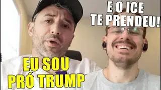 INFLUENCIADOR BRASILEIRO APOIADOR DE TRUMP PRESO PELO ICE
