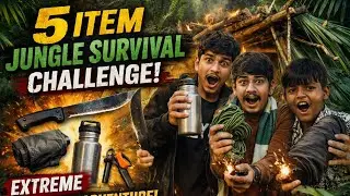 5 Item Jungle Survival Challenge | Extreme Overnight Survival Challenge