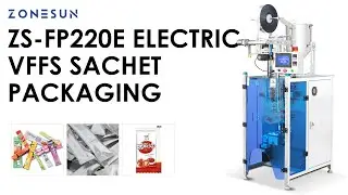 ZONESUN ZS-FP220E Fully Electric Paste Sachet VFFS Filling Sealing Machine