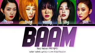 How would Red Velvet sing &lsquo;Baam&rsquo; by Momoland (Color Coded Lyrics + Line Distribution)