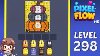 Pixel Flow Level 298 Solution Walkthrough