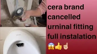 cera brand Urinal fitting full installation😱👍#viral #2024 #trending