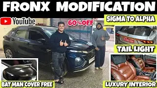 2025 FRONX MODIFIED BASE TO TOP✅ FRONX MODIFICATIONS ✅ REAR AC✅#fronxsigma #fronx #youtube#trending 