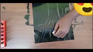 Crayon etching technique for grade 4 and 5
