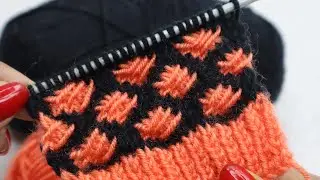 दो रंगों का बेहद ही सुन्दर पैटर्न 👌#बुनाई #gentssweater  #babysweater #pattern 