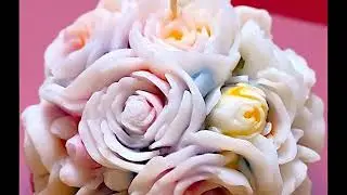 Spectral Art Blooming Roses Sphere Candle 🌹|  Multi Colored Aromatherapy Gift for Valentine&rsquo;s & Gale