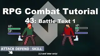 [GMS2] Turn-based RPG Combat System in GameMaker Studio 2 (p.43 Battle Text)| FunBox